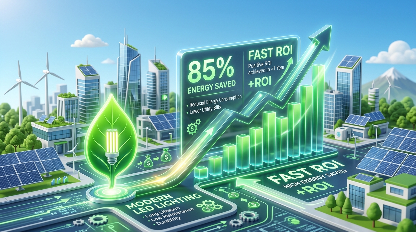 Hiệu quả tiết kiệm 85% điện năng và thu hồi vốn đầu tư ROI nhanh